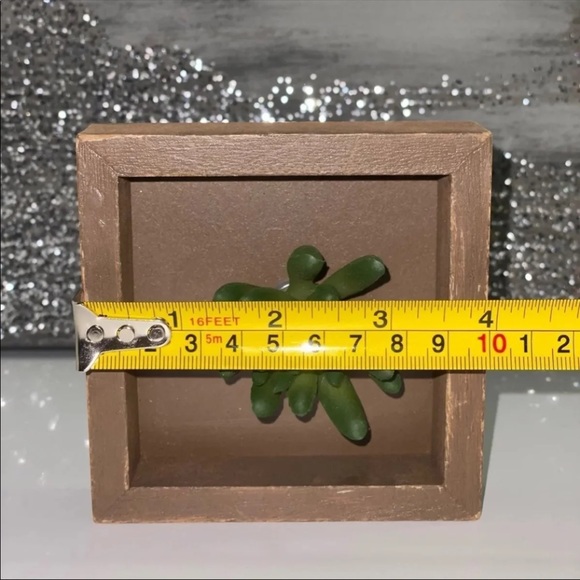 HOME DECOR Wooden Framed Faux Succulent - Picture 6 of 6